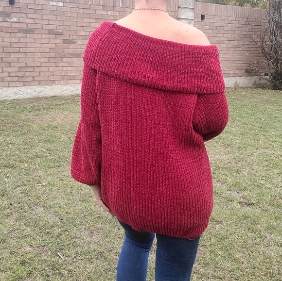 Jodifl oversized boatneck distressed sweater - Picture 3 of 6